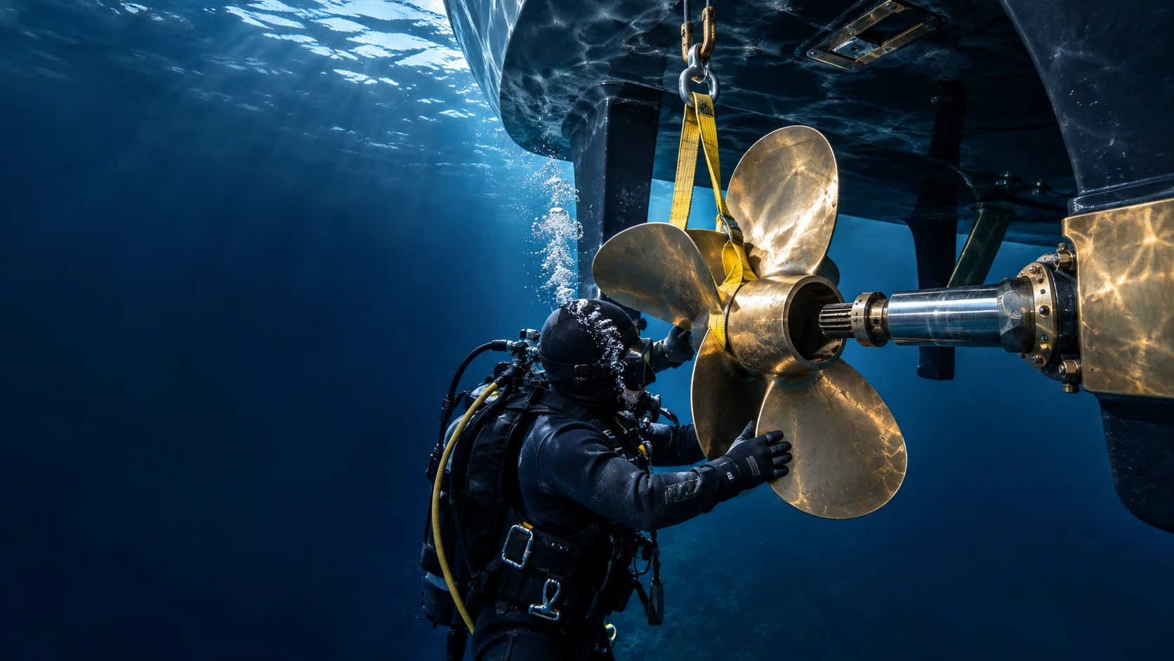 Propeller extraction & installation